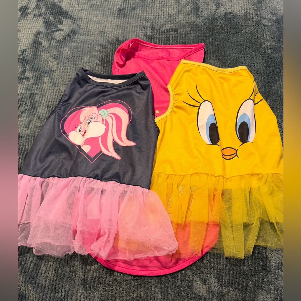 Lot Of 8 Looney Tunes Dog Girl Dresses & PJ’s Stretch Cute Soft XXL & XXXL